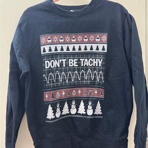 Black Graphic Men's Sweater